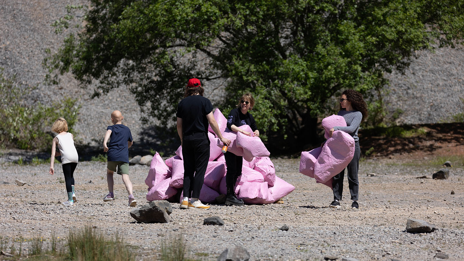 Video production still from IDLES